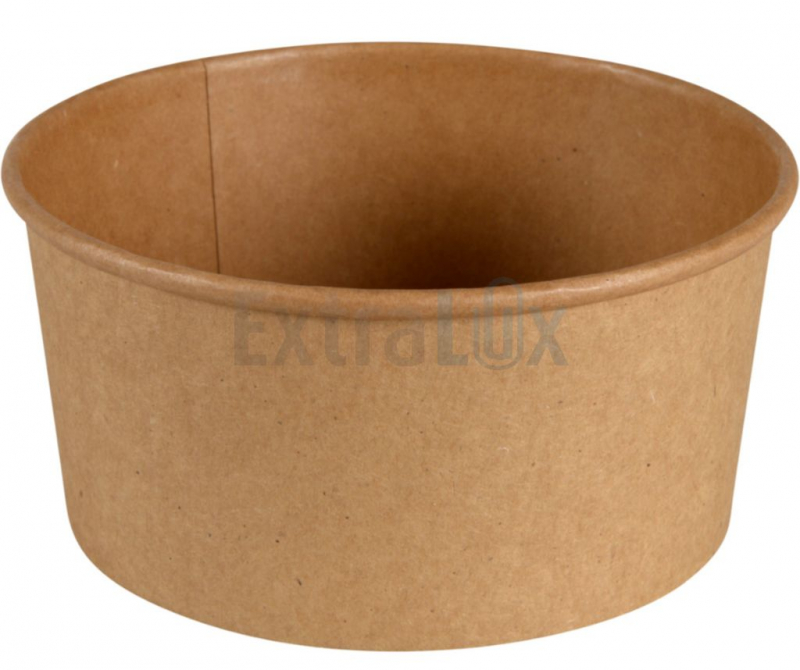 SKODELA PAPIRNATA OKROGLA, 750ML, KRAFT, FI14,8CMX6,5CM, 50/1