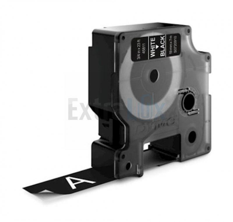TRAK DYMO D1 19MMX7M BELA NA ČRNI ART.45811 SO720910