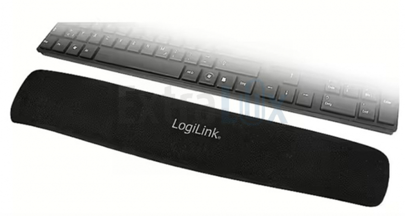 PODLOGA ZA ZAPESTJE Z GELOM DOLGA LOGILINK ID0044 ČRNA