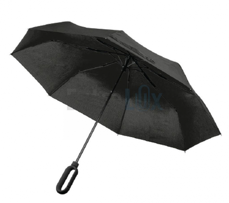 ZLOŽLJIVI DEŽNIK Z GUMIRANIM ROČAJEM NA KARABIN ⌀98