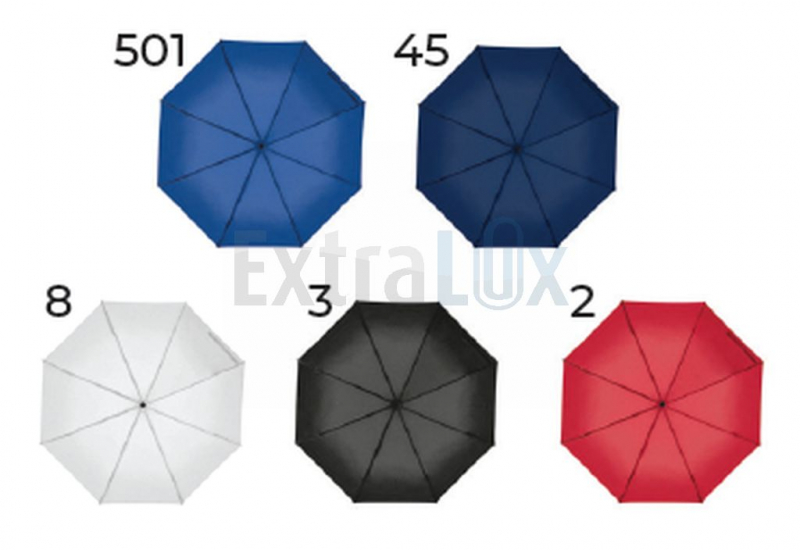 ZLOŽLJIVI DEŽNIK Z GUMIRANIM ROČAJEM NA KARABIN ⌀98