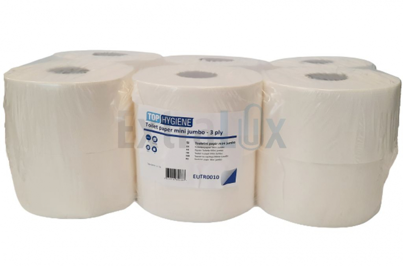 TOALETNI PAPIR TROSLOJNI MINI JUMBO TOPHYGIENE EUTR0010 BEL 12/1 FSC MIX