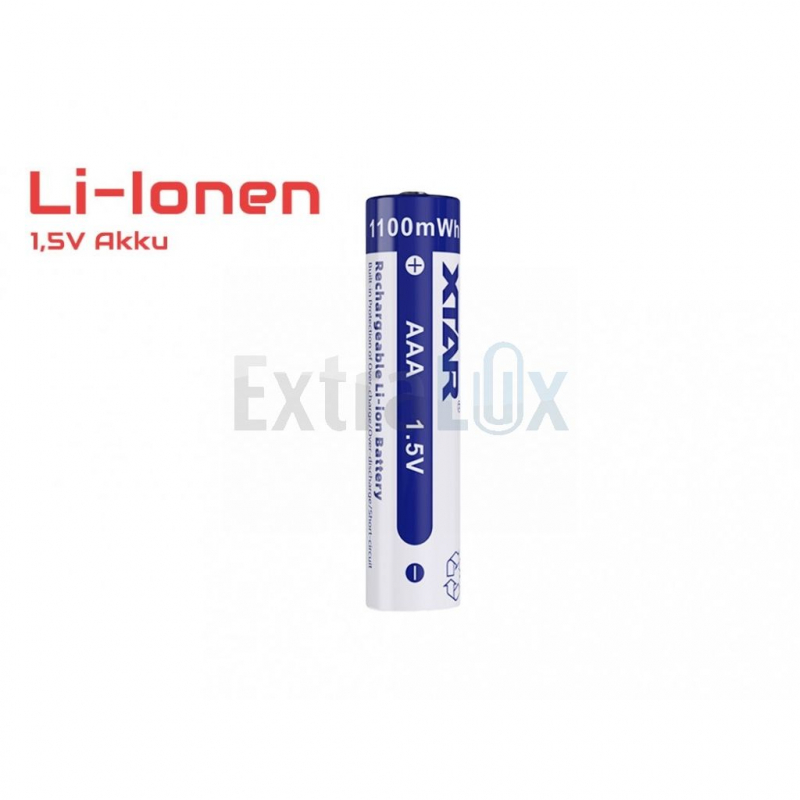 BATERIJA XTAR POLNILNA AAA 1.5V 700 mAh Li-Ion