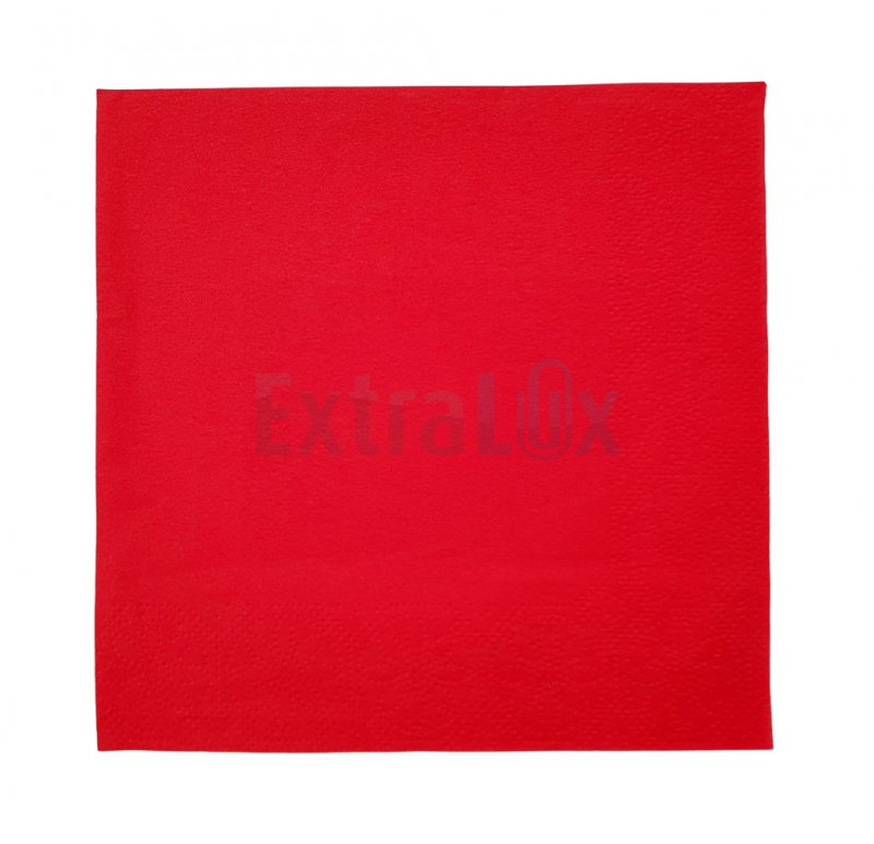 SERVIETE DVOSLOJNE, 33X33 TISSUE, RDEČA, 50/1