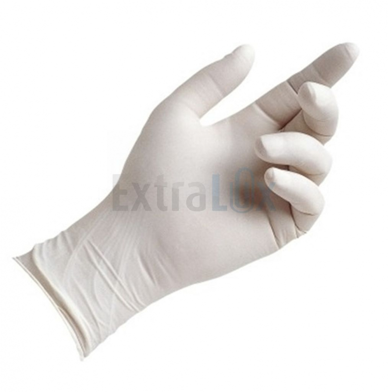 ROKAVICE LATEX S PUDROM 100/1 BELE