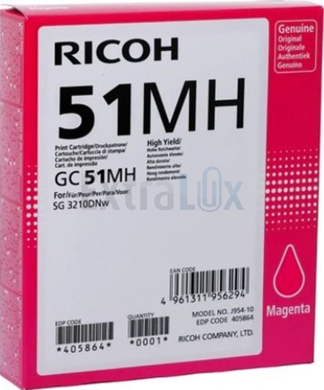 RICOH KARTUŠA GC51M HC (405864) MAGENTA