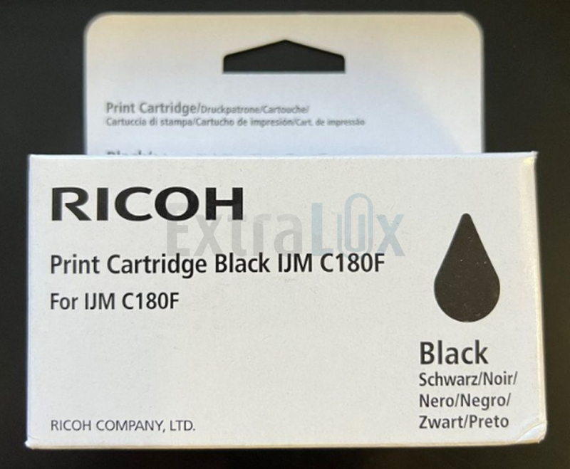 RICOH ČRNILO 408517 BLACK ZA IJM C180F 2K
