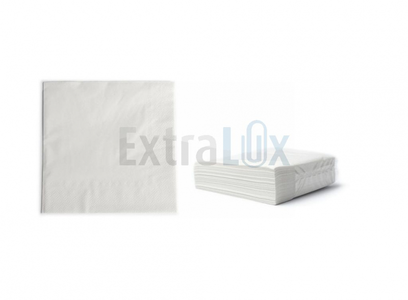 SERVIETI DVOSLOJNI TISSUE BELI 33X33 8 x250/1