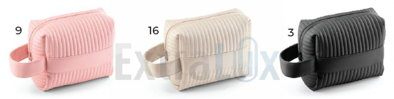 KOZMETIČNA TORBICA IZ RECIKLIRANEGA UMETNGA USNJA IN POLIESTRA