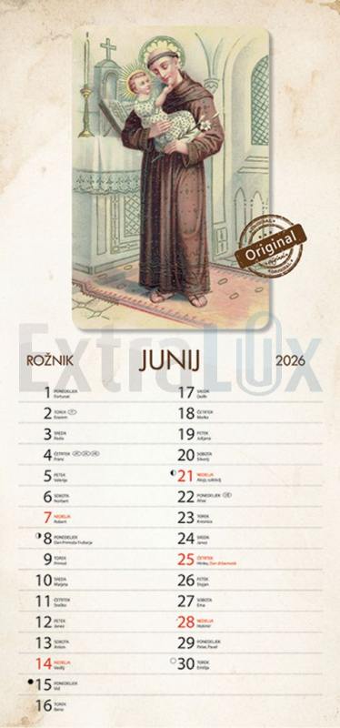 KOLEDAR STARE RAZGLEDNICE  2026