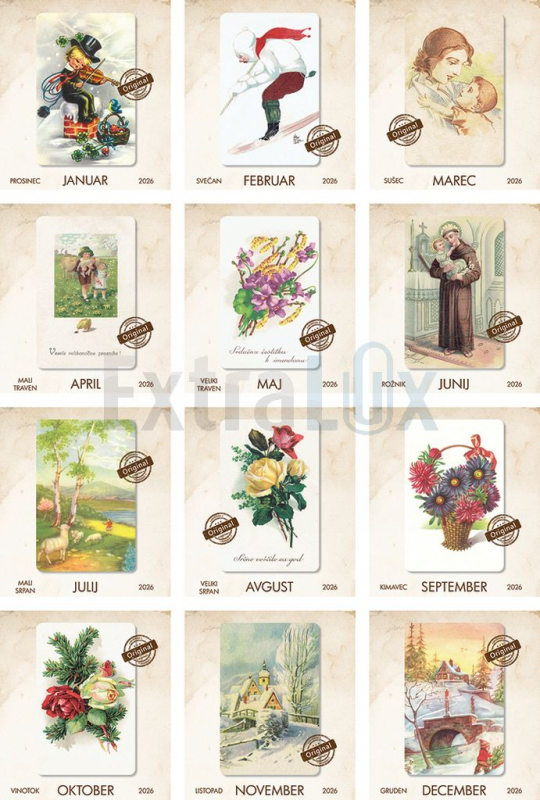 KOLEDAR STARE RAZGLEDNICE  2026