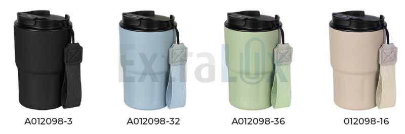 LONČEK TERMO IZ NERJAVEČEGA JEKLA, TOPLOTNO IZOLIRAN Z DRŽALOM  320 ML