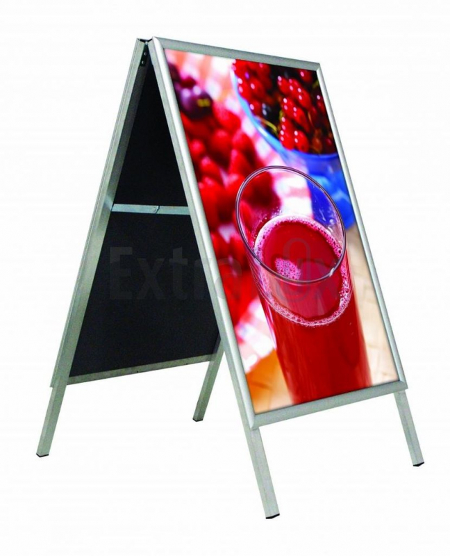 STOJALO REKLAMNO - TABLA B2 500X700MM, ECO KOVINSKO, KVADRATNE NOGE