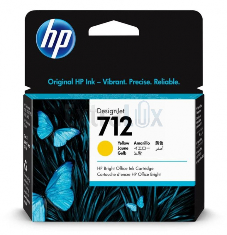 HP ČRNILO 3ED69A ŠT.712 YELLOW ZA T230/250/630/650 29ML