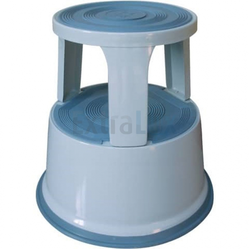 PRUČKA PISARNIŠKA PLASTIČNA Q-CONNECT  S KOLEŠČKI, KF04844 SVETLO SIVA