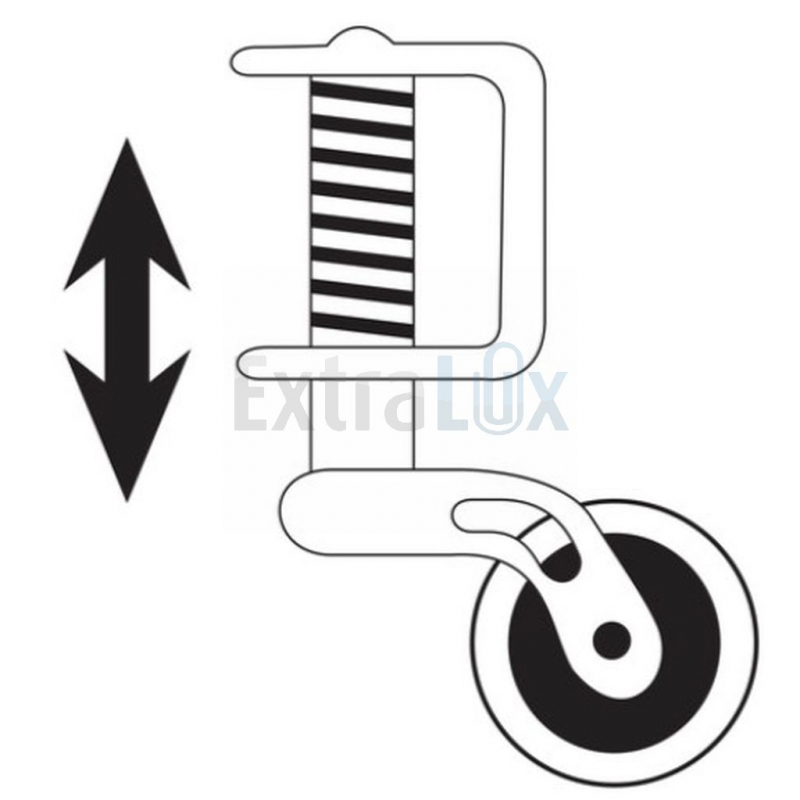 PRUČKA PISARNIŠKA PLASTIČNA Q-CONNECT  S KOLEŠČKI, KF04844 SVETLO SIVA