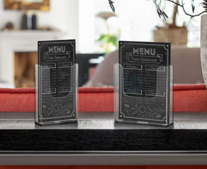 STOJALO STENSKO POKONČNO A5 DONAVA Z LUKNJAMA, PROZORNO