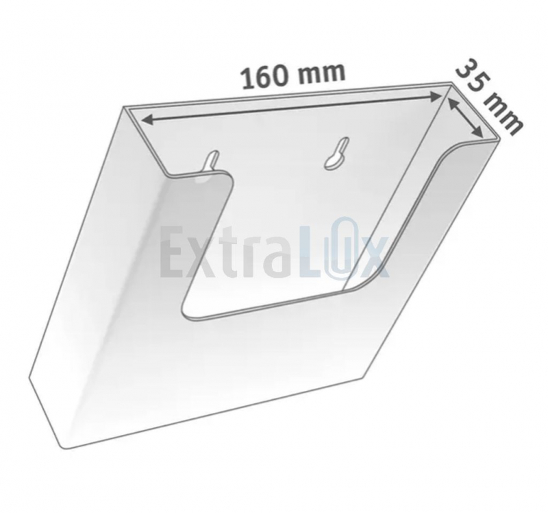 STOJALO STENSKO POKONČNO A5 DONAVA Z LUKNJAMA, PROZORNO