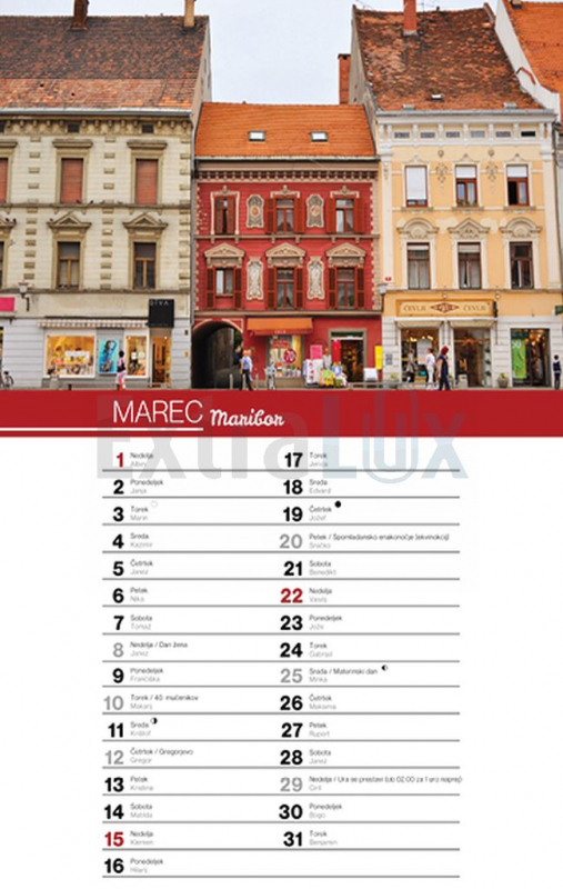 KOLEDAR MINI SLOVENIJA  2026