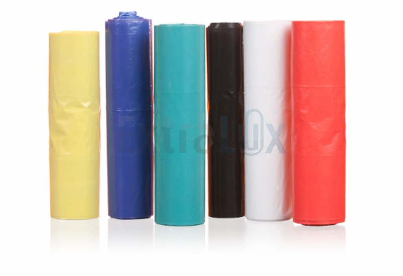 VREČKE ZA SMETI 700X1000 120L LDPE MOČNE BARVNE 25/1