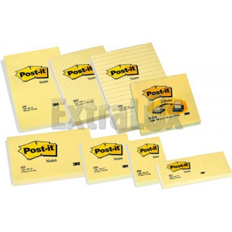 SAMOLEPILNI BLOK POST-IT 3M 653 38X51MM RUMEN 100L 1/1