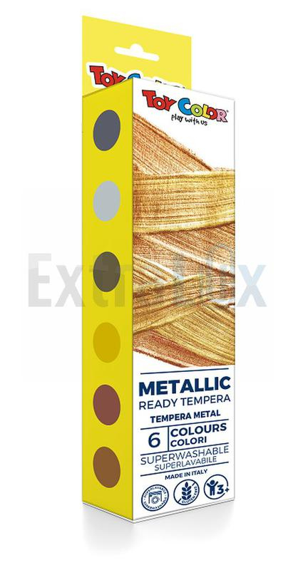 TEMPERA TOY COLOR METALNE BARVE LONČEK 25ML 1/6 ART. 0531