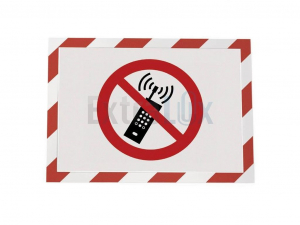 OKVIR SAMOLEPILNI INFORMAC. MAGNETNI DURABLE DURAFRAME 4944132 A4 SECURITY 2/1, RDEČE/BEL