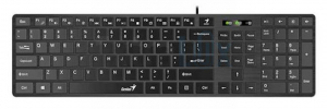 TIPKOVNICA ŽIČNA GENIUS SLIMSTAR 126 USB ČRNA (159881)