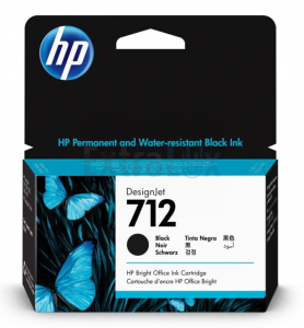 HP ČRNILO 3ED70A ŠT.712 BLACK ZA T230/250/630/650 38ML