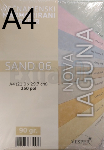 FOTOKOPIRNI PAPIR A4 90G LAGUNA SAND MARMORIRAN 06 1/250