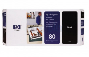 HP TISKALNA GLAVA IN ČISTILO C4820A ŠT.80 BLACK ZA DJ 1050,1055