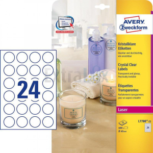 ETIKETE AVERY ZWECKFORM L7780 FI 40MM PROZORNE 1/25