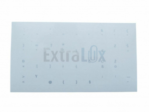 NALEPKE ZA TIPKOVNICO SLO ; ZNAKI BELI PROZORNA 7710001