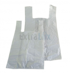 VREČKA NOSILNA 30+20X60CM LDPE MOČNA BELA, rola 1000/1