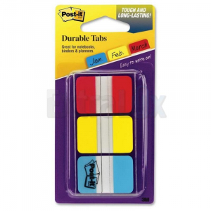 OZNAČEVALEC INDEX POST-IT 3M 686-RYB 25X38MM 3X22L SUPER MOČNI