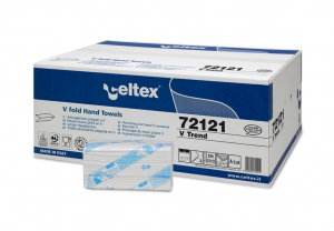 BRISAČE DVOSLOJNE ZLOŽENKE V PREGIB CELTEX TREND 72121 BELE 21,5X22CM 1/3150