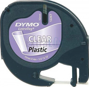 TRAK DYMO LETRA TAG 12MMX4M PLASTIF.PROZOREN S0721530
