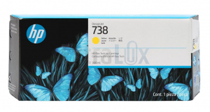 HP ČRNILO 676M8A ŠT.738 YELLOW ZA DESIGN JET T850/T950 300ML