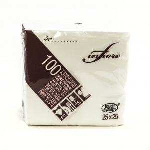 SERVIETI DVOSLOJNI TISSUE CELTEX I-0318 25X25 1/100 BELI