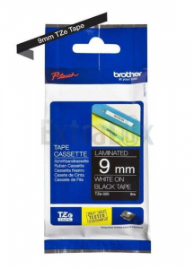 TRAK BROTHER P-TOUCH TZE-325 9MM BELA NA ČRNEM