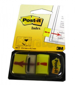 OZNAČEVALEC INDEX POST-IT 3M 680-33 25,4X43,2MM KLICAJ