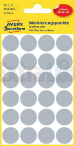 ETIKETE AVERY ZWECKFORM 3171 FI 18MM SIVE (96 ETIKET)