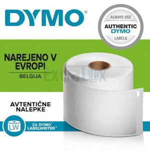 ETIKETE ZA DYMO 13X25MM BELE S ČRNIM NAPISOM ART.207732, S0722530 1/1000