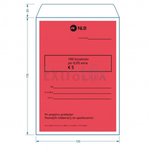 NLB-0042 VREČKA ZA KOVANCE PO 0,05 EUR 100/1