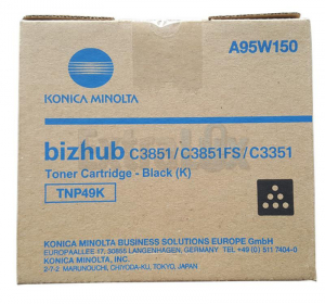 MINOLTA TONER A95W150 TNP49K BLACK ZA BIZHUB C3351/3851