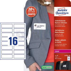 ETIKETE AVERY ZWECKFORM L4783 88,9X31MM 1/20