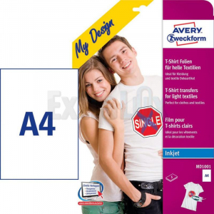 FOLIJA AVERY ZWECKFORM A4 MD1001 ZA BELI TEKSTIL 1/5