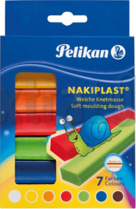 PLASTELIN PELIKAN NAKIPLAST 125G SOFT 7 BARV 622712 1/7