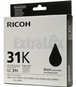 RICOH TONER 405688 GC31K ZA GXE2600/3300/3350N BLACK