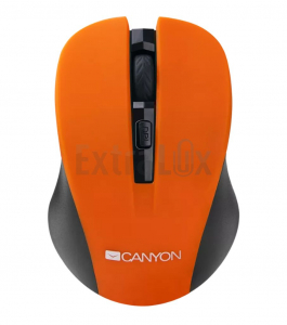 MIŠKA BREZŽIČNA OPTIČNA CANYON CNE-CMSW1O, ORANŽNA S TISKOM CEDEVITA